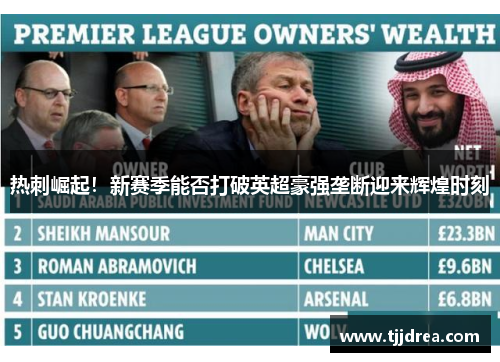 热刺崛起！新赛季能否打破英超豪强垄断迎来辉煌时刻
